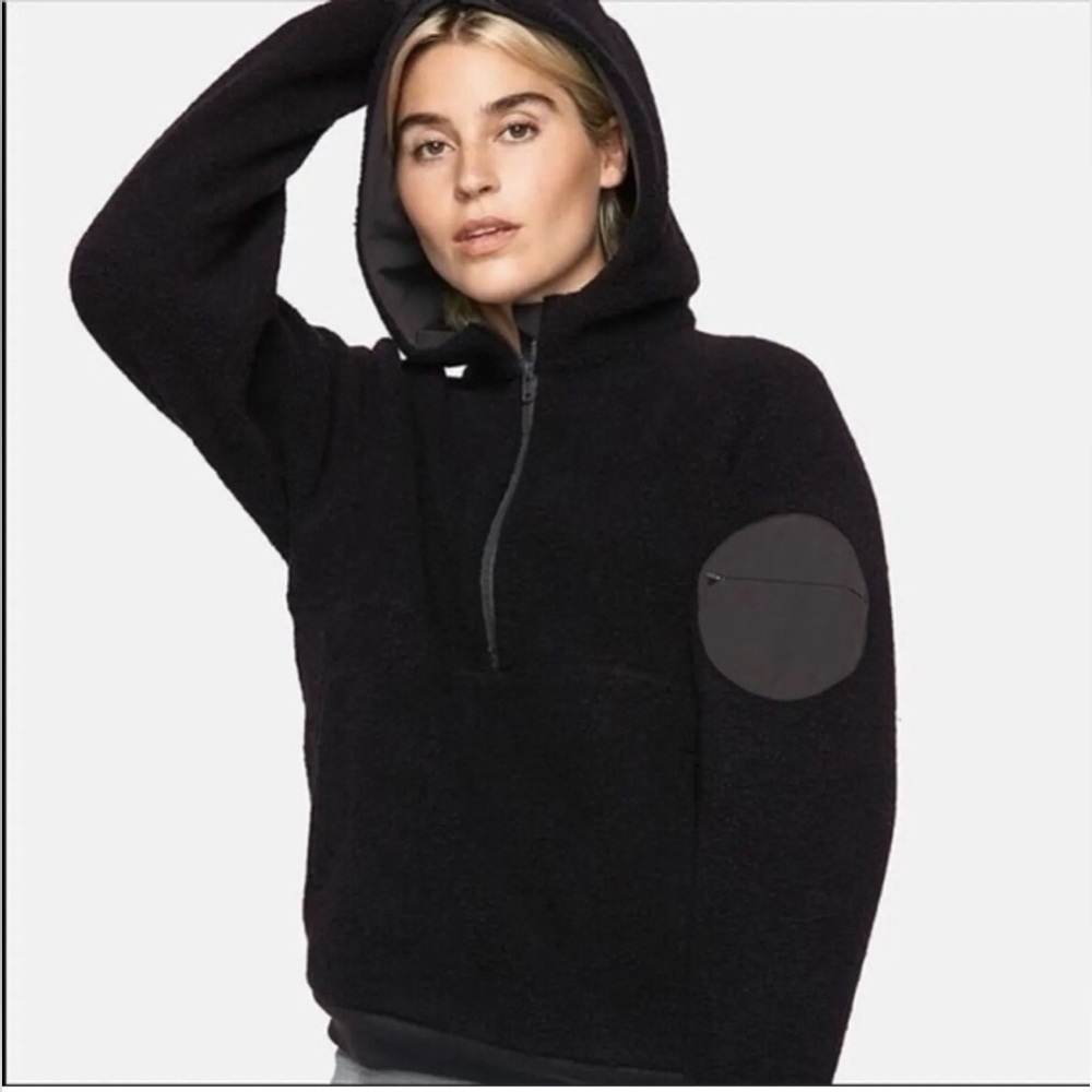 Outdoor Voices Charcoal Quarter-Zip Hoodie